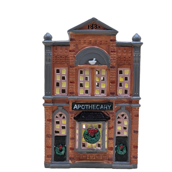 Department 56 Other - Department 56 The Original Snow Village Apothecary & Light Cord VTG 1986 5076-8